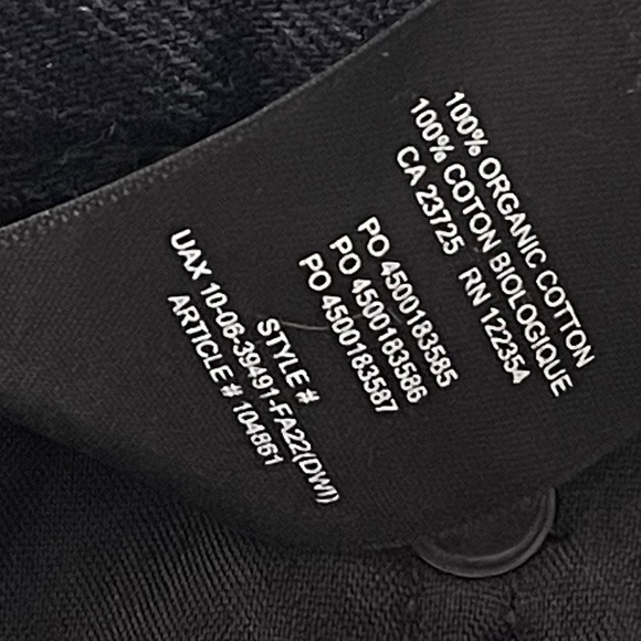 Aritzia Denim Forum Dillon High Rise Slim Jeans 30 Black Button Fly Rigid Denim - Picture 10 of 10